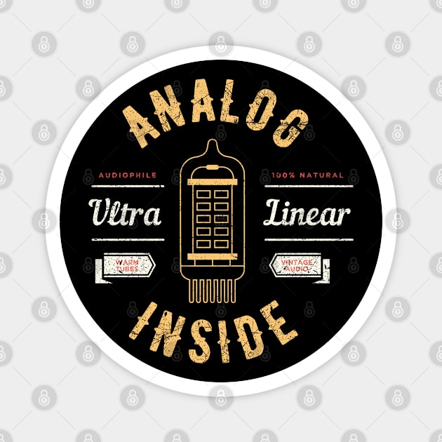 Analog Inside Retro Music Magnet by MintaApparel